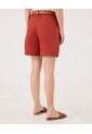 Bermuda Para Mujer Regular Corto Color Naranja Marca Patprimo #30100388 de Patprimo