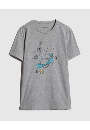 Pijama Para Niño M/C P/L Color Gris  Marca Patprimo #63040048