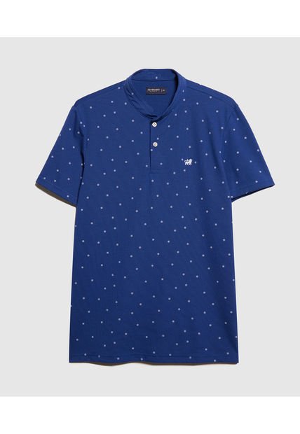 Polo Para Hombre Cuello Mao Sin Bolsillo Color Azul  Marca Patprimo #44112654