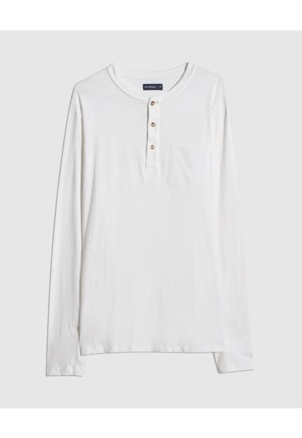 Camiseta Para Hombre Manga Larga Color Blanco Marca Patprimo #44090894