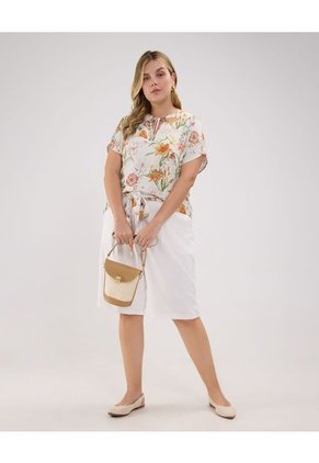 Blusa Para Mujer Manga Corta Color Blanco Marca Patprimo #14121361