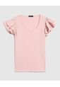 Camiseta Para Mujer Manga Corta Cuello Redondo Color Rosa Marca Patprimo #30093680 de Patprimo