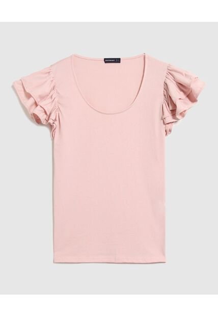 Camiseta Para Mujer Manga Corta Cuello Redondo Color Rosa Marca Patprimo #30093680