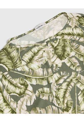 Camiseta Para Mujer Manga 3/4 Cuello Redondo Color Verde Marca Patprimo #30093735