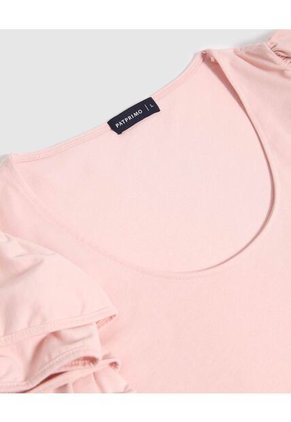 Camiseta Para Mujer Manga Corta Cuello Redondo Color Rosa Marca Patprimo #30093680