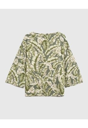 Camiseta Para Mujer Manga 3/4 Cuello Redondo Color Verde Marca Patprimo #30093735