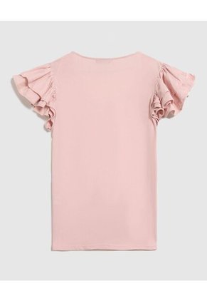 Camiseta Para Mujer Manga Corta Cuello Redondo Color Rosa Marca Patprimo #30093680