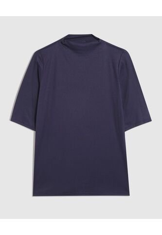 Camiseta Para Mujer Manga Corta Cuello Alto Color Azul Marca Patprimo #30093739 Patprimo