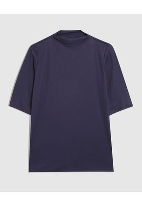 Camiseta Para Mujer Manga Corta Cuello Alto Color Azul Marca Patprimo #30093739