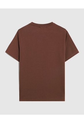 Camiseta  Para Mujer Manga Corta Cuello Redondo Color Café Marca Patprimo #30093858