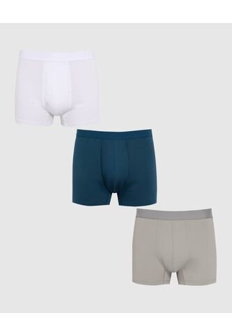 Boxer X3 Para Hombre Fleat Seamer Medio Color Negro Marca Patprimo #44000532 Patprimo