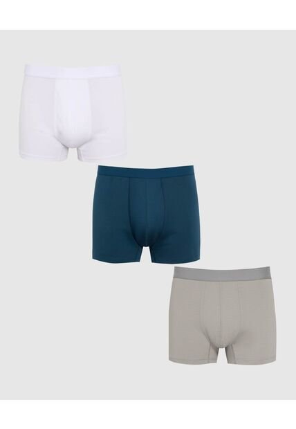 Boxer X3 Para Hombre Fleat Seamer Medio Color Negro Marca Patprimo #44000532