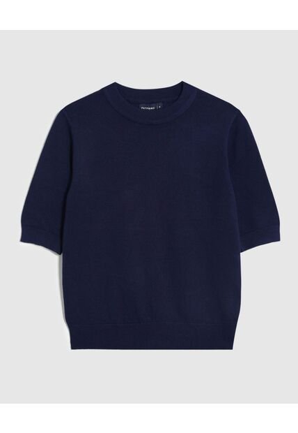 Camiseta  Para Mujer Manga Corta Cuello Redondo Color Azul Marca Patprimo #30093865