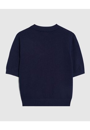 Camiseta  Para Mujer Manga Corta Cuello Redondo Color Azul Marca Patprimo #30093865