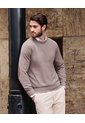 Saco Tejido De Cuello Redondo Para Hombre  Para Hombre Beige Patprimo de Patprimo