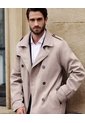 Chaqueta Trench Coat Unicolor  Para Hombre Café Patprimo de Patprimo