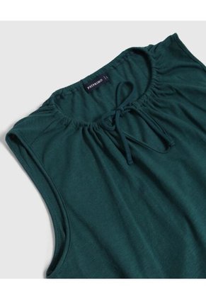 Camiseta Para Mujer Manga Sisa Cuello Redondo Color Verde Marca Patprimo #30093729