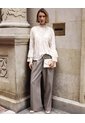 Pantalón Sastrero Con Pliegues Mujer  Para Mujer Negro Patprimo de Patprimo