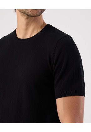 Camiseta  Para Hombre Manga Corta Cuello Redondo Color Negro Marca Patprimo #44090965