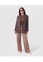 Chaqueta Tipo Blazer Cruzada Para Mujer  Para Mujer Café Patprimo de Patprimo