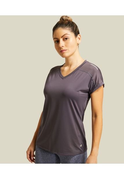 Camiseta Manga Corta Mujer Patprimo Gris 30092455-4032