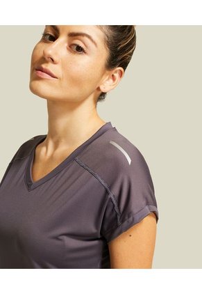Camiseta Manga Corta Mujer Patprimo Gris 30092455-4032