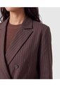 Chaqueta Tipo Blazer Cruzada Para Mujer  Para Mujer Café Patprimo de Patprimo