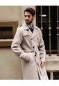 Chaqueta Trench Coat Unicolor  Para Hombre Café Patprimo de Patprimo