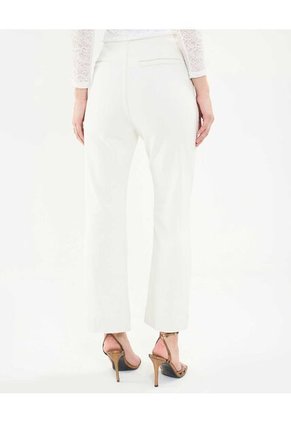 Jean Para Mujer Crop Flare Color Blanco Marca Patprimo #30160399