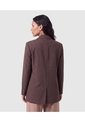Chaqueta Tipo Blazer Cruzada Para Mujer  Para Mujer Café Patprimo de Patprimo