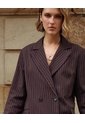 Chaqueta Tipo Blazer Cruzada Para Mujer  Para Mujer Café Patprimo de Patprimo