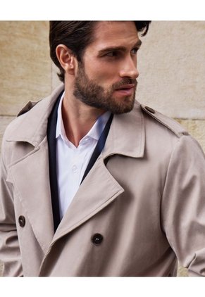 Camisa Formal De Manga Larga Con Bolsillo   Para Hombre Blanco Patprimo