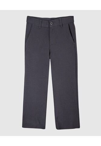 Pantalón Clásico Niño Kids Con Prenses Unicolor  Infantil Niño Gris Patprimo Patprimo