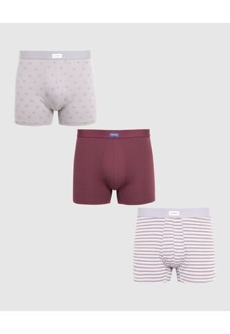 Boxer X3 Para Hombre Fleat Seamer Medio Color Negro Marca Patprimo #44000535 Patprimo