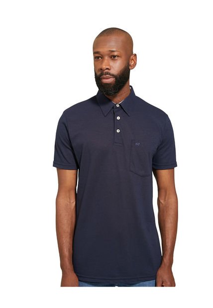 Polo Para Hombre Cuello Maquina Con Bolsillo Color Azul  Marca Patprimo #44111091