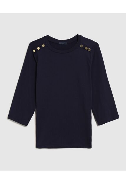 Camiseta Para Mujer Manga 3/4 Cuello Redondo Color Azul Marca Patprimo #30093743