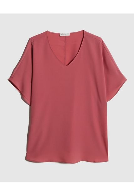 Blusa Para Mujer Manga Corta Color Vino Marca Patprimo #14121369