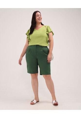 Bermuda Para Mujer  Color Verde  Marca Patprimo #14100130 Patprimo