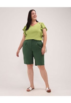 Bermuda Para Mujer  Color Verde  Marca Patprimo #14100130