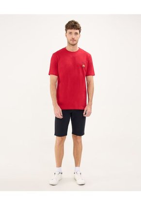 Camiseta Para Hombre Manga Corta Cuello Redondo Color Rojo Marca Patprimo #44090914