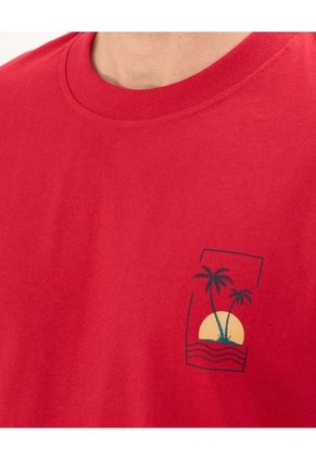 Camiseta Para Hombre Manga Corta Cuello Redondo Color Rojo Marca Patprimo #44090914