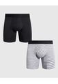 Boxer X2 Para Hombre Fleat Seamer Medio Color Negro Marca Patprimo #44000531 de Patprimo
