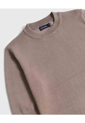 Camiseta  Para Mujer Manga Corta Cuello Redondo Color Café Marca Patprimo #30093865