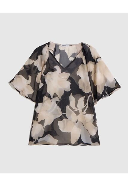 Blusa  Para Mujer Manga Corta Color Negro Marca Patprimo #30123641