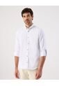 Camisa  Para Hombre Manga Larga Sin Bolsillo Cuello B Color Blanco Marca Patprimo #44017214 de Patprimo