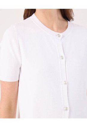 Camiseta Para Mujer Manga Corta Cuello Redondo Color Blanco Marca Patprimo #30093778