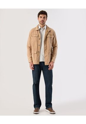 Camisa  Para Hombre Manga Corta Sin Bolsillo Cuello C Color Crema Marca Patprimo #44017276