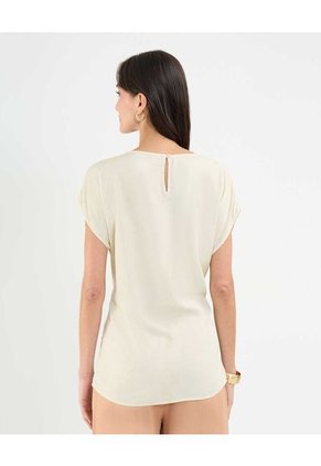 Blusa Estampada Con Anudado  Para Mujer Café Patprimo