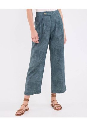 Pantalon Estampado   Para Mujer Verde Patprimo