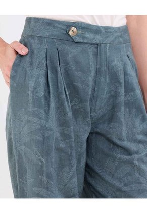 Pantalon Estampado   Para Mujer Verde Patprimo